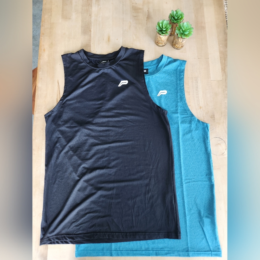 Pursue Fitness 2 X Perforated Sleeveless Workout Tanks